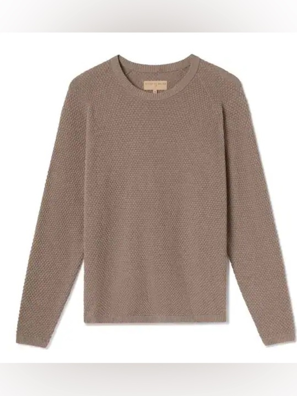 Weston Jon Boucher Ripley Cotton Cashmere Honeycomb Sweater Camel Men’s M